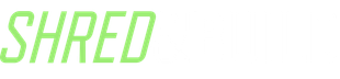 The logo for shred & build.