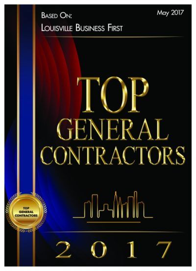 A poster that says top general contractors 2017 on it