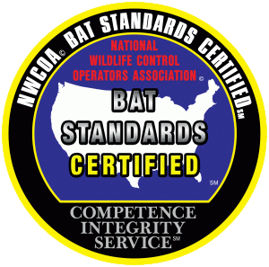 a national wildlife control operators association bat standards certified competence integrity service logo