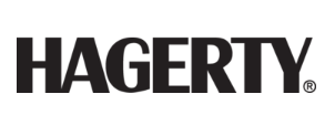 Hagerty logo in bold, black text, with a registered trademark symbol.