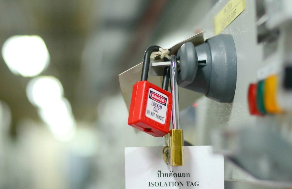 A Red Padlock is Hanging — Suresafe Locksmiths in Highfields, QLD