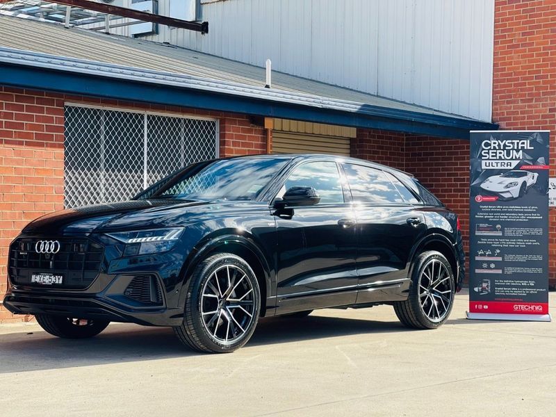 Black Audi SUV Parked Outside a Building — Jake's Car Detailing in Taminda, NSW