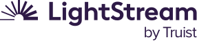 LightStream by Truist logo on white background with purple sunburst icon and text