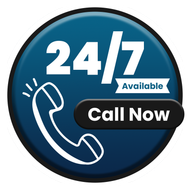A blue button that says 24/7 available call now