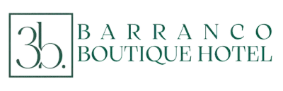 Barranco Boutique Hotel logo in green and brown on a white background
