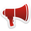 a megaphone