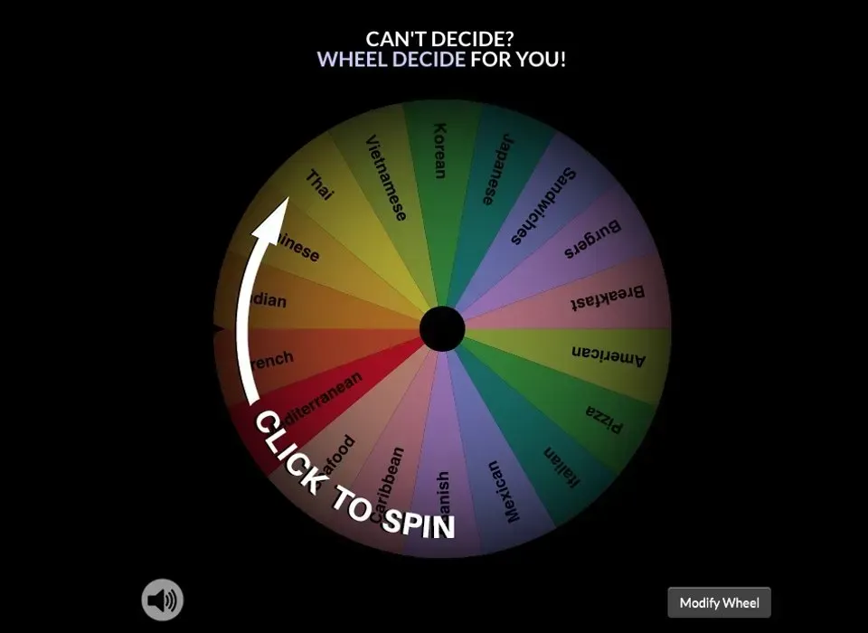 a spinner wheel