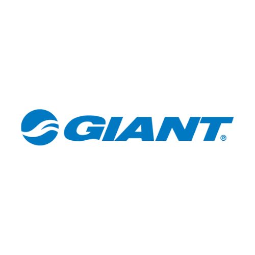 A blue giant logo on a white background