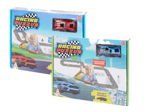 Race Puzzel met auto