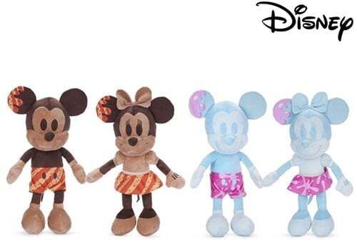 Disney Pluche Mickey & Minnie Mouse (Bruin-oranje)