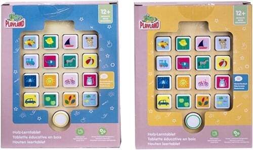 Houten Speelgoed tablet met geluid