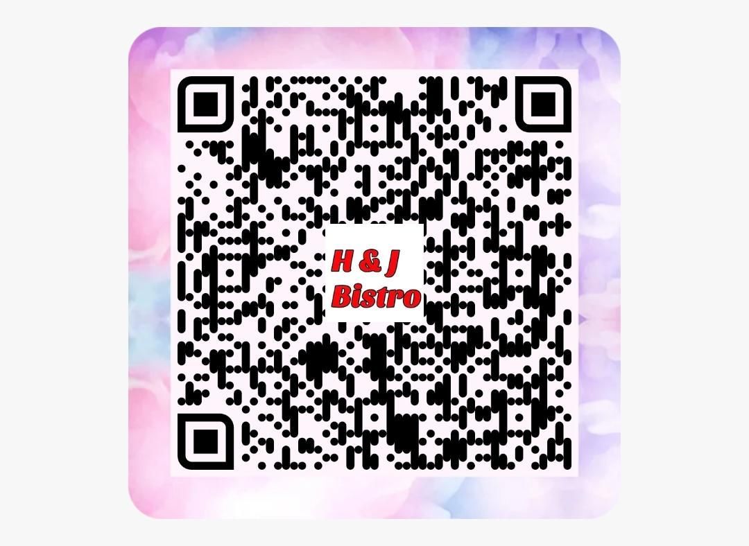 A QR code for a restaurant called H & J Bistro