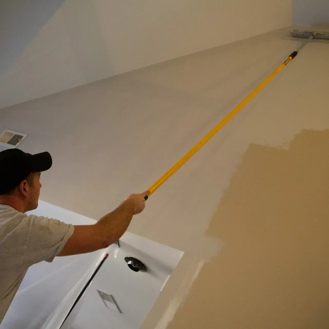 Painting a wall