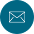 A blue circle with a white envelope inside of it.