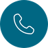 A phone icon in a blue circle on a white background.