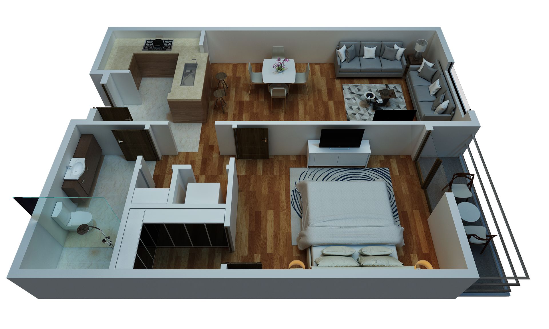 1 Bed | 1 Bath