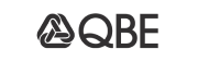 QBE logo in black on a white background