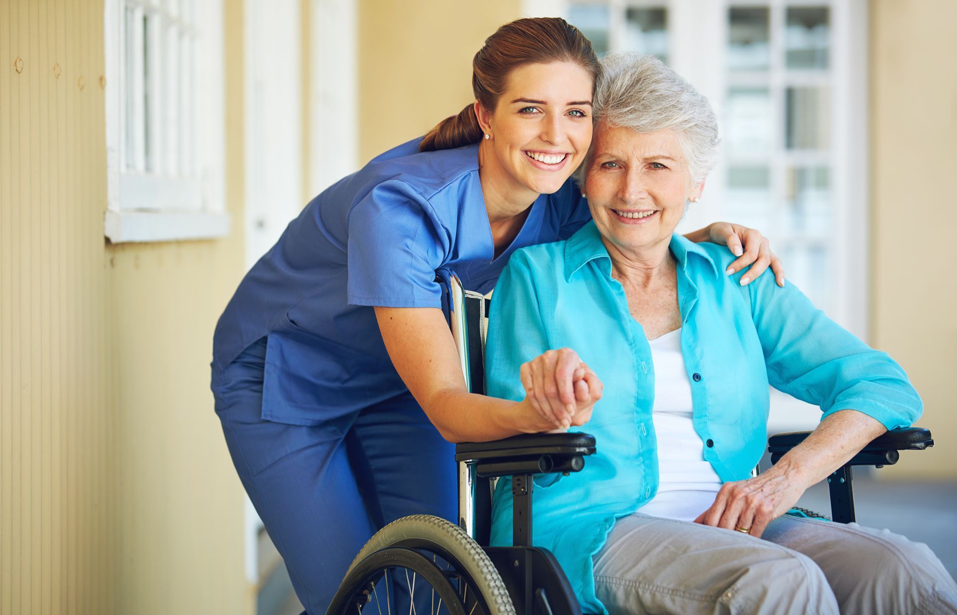 Smiling nurse delivering NDIS Continence Assessment care with compassion and professionalism