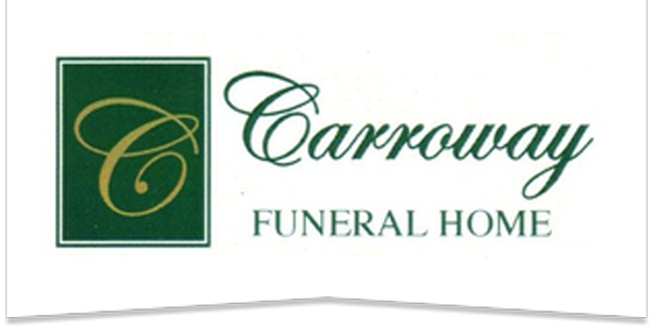 white funeral home logo