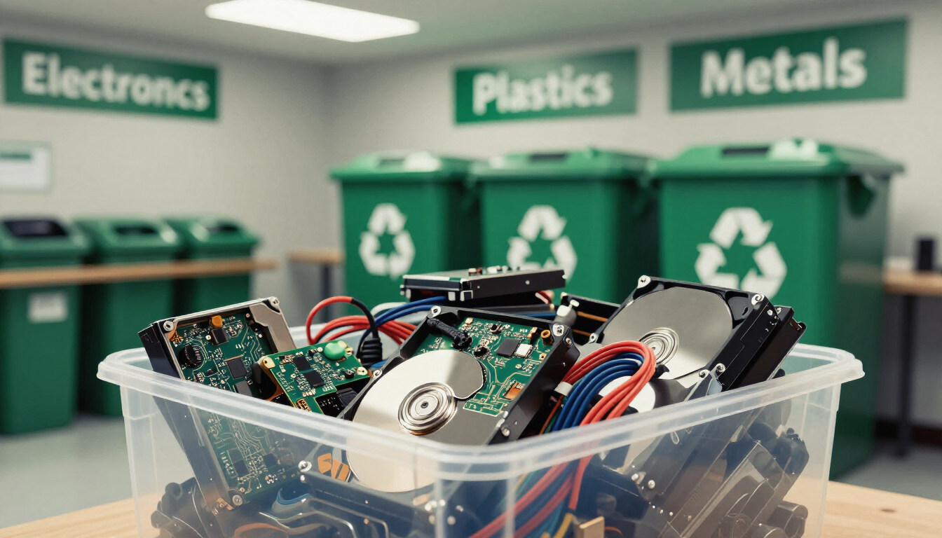 Green logo reading “5th Anniversary” with “E-Waste Recycling Event” underneath.