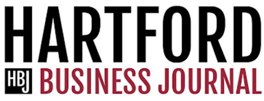 Hartford Business Journal logo in black and red text on a white background