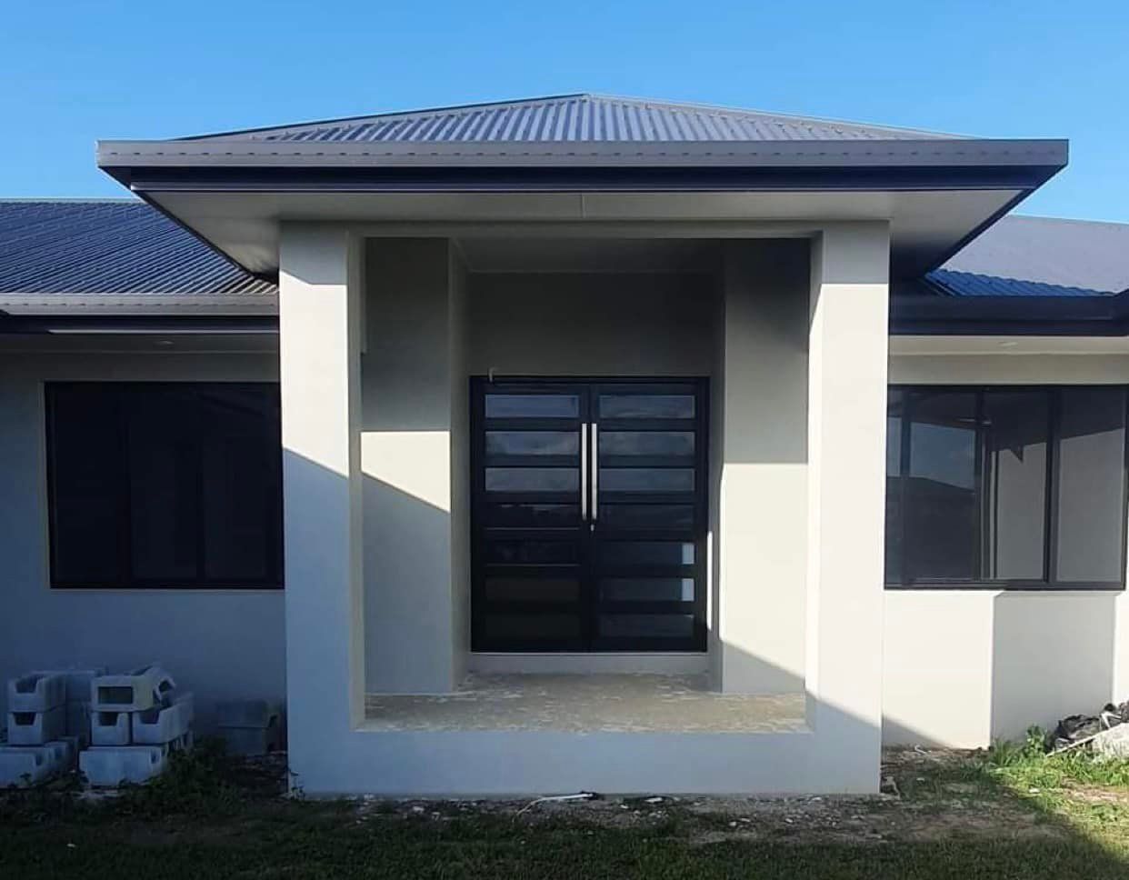 Front Entrance of a Modern House — Innisfail Glass & Aluminium in Innisfail, QLD