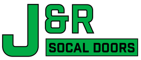 J&R Socal Doors logo in green and black text