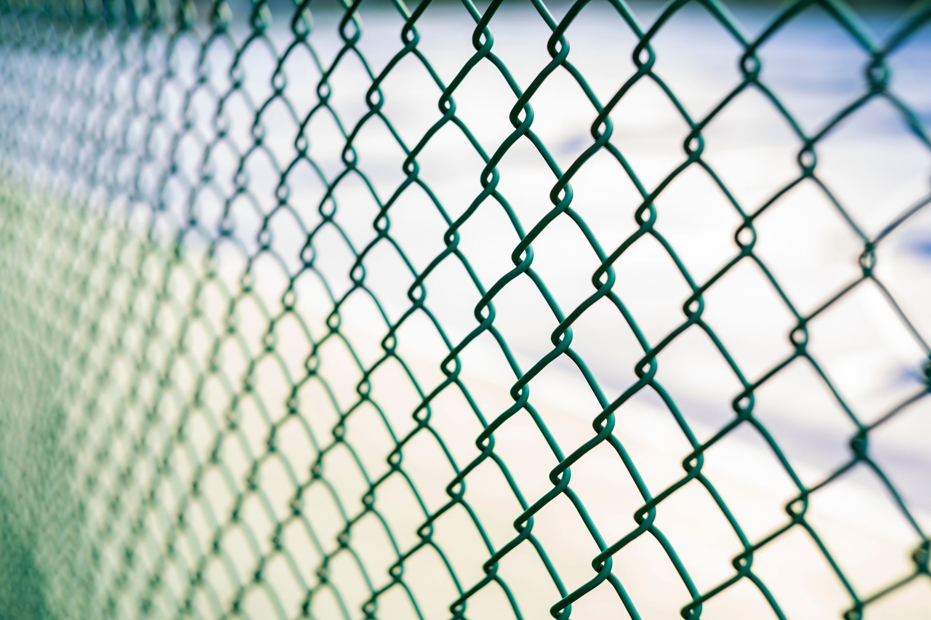 Close-up of a chain-link fence. Close-up of a chain-link fence.