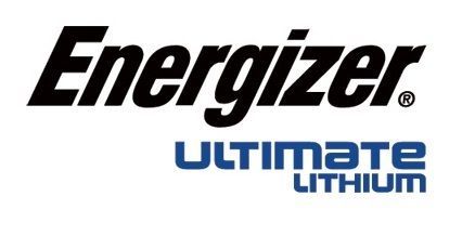 Logo Energizer avec la mention « Ultimate Lithium » en dessous, en bleu.