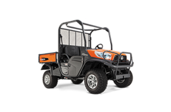 Orange and Black Off-road Utility Vehicle With Roll Cage on a White Background — Casali's in Mareeba, QLD