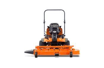 Orange Riding Lawn Mower With Front Cutting Deck and Roll Bar on a White Background — Casali's in Mareeba, QLD