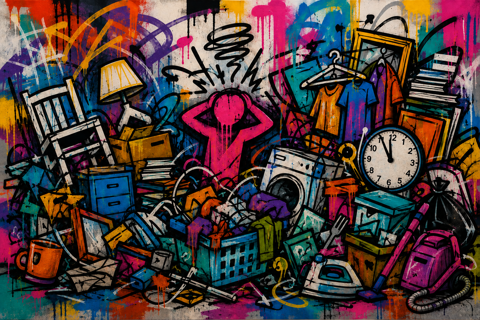 BEH kunstbeeld over chaos, tijd en hoarding