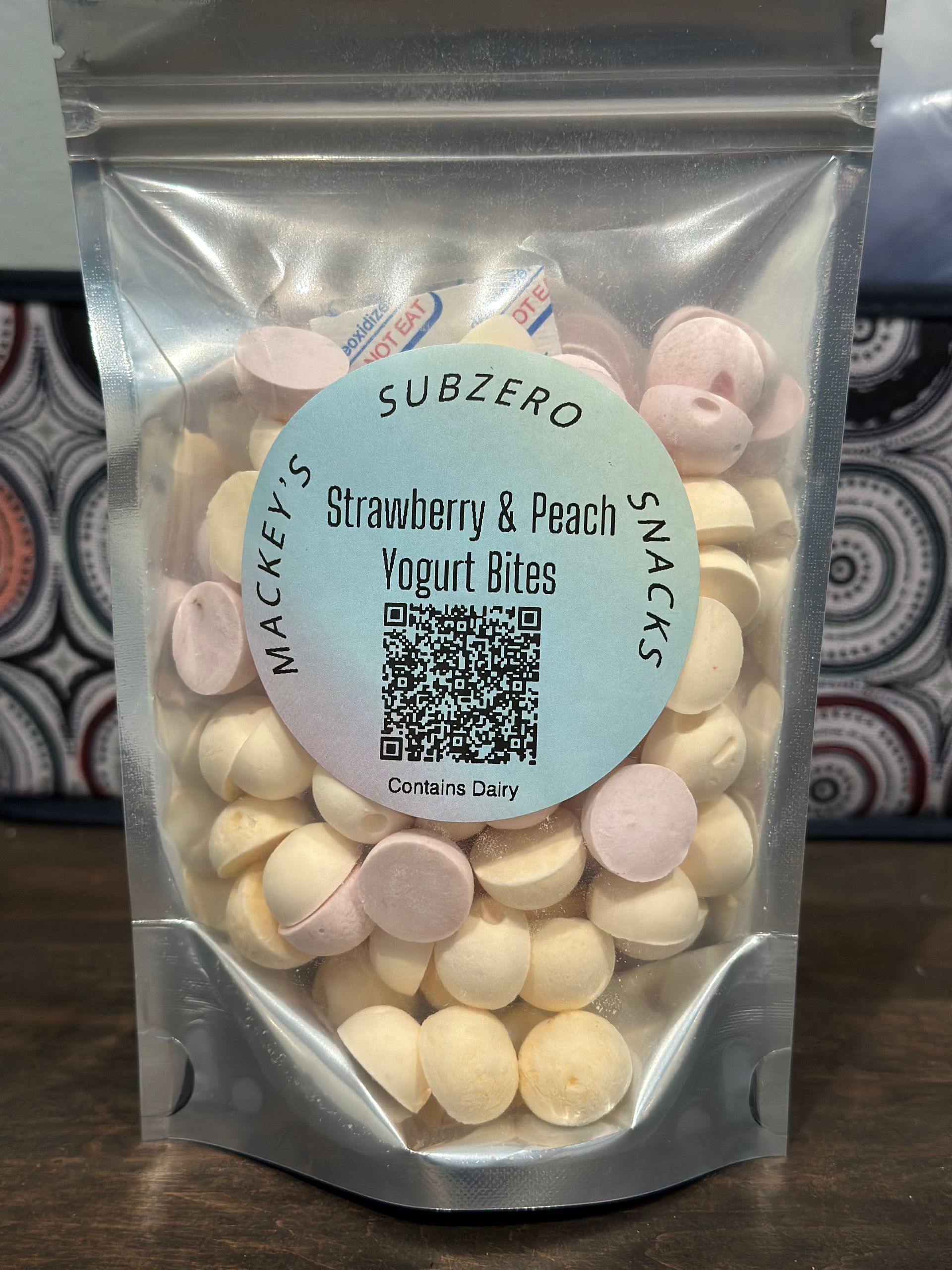 Strawberry and Peach Yogurt Bites