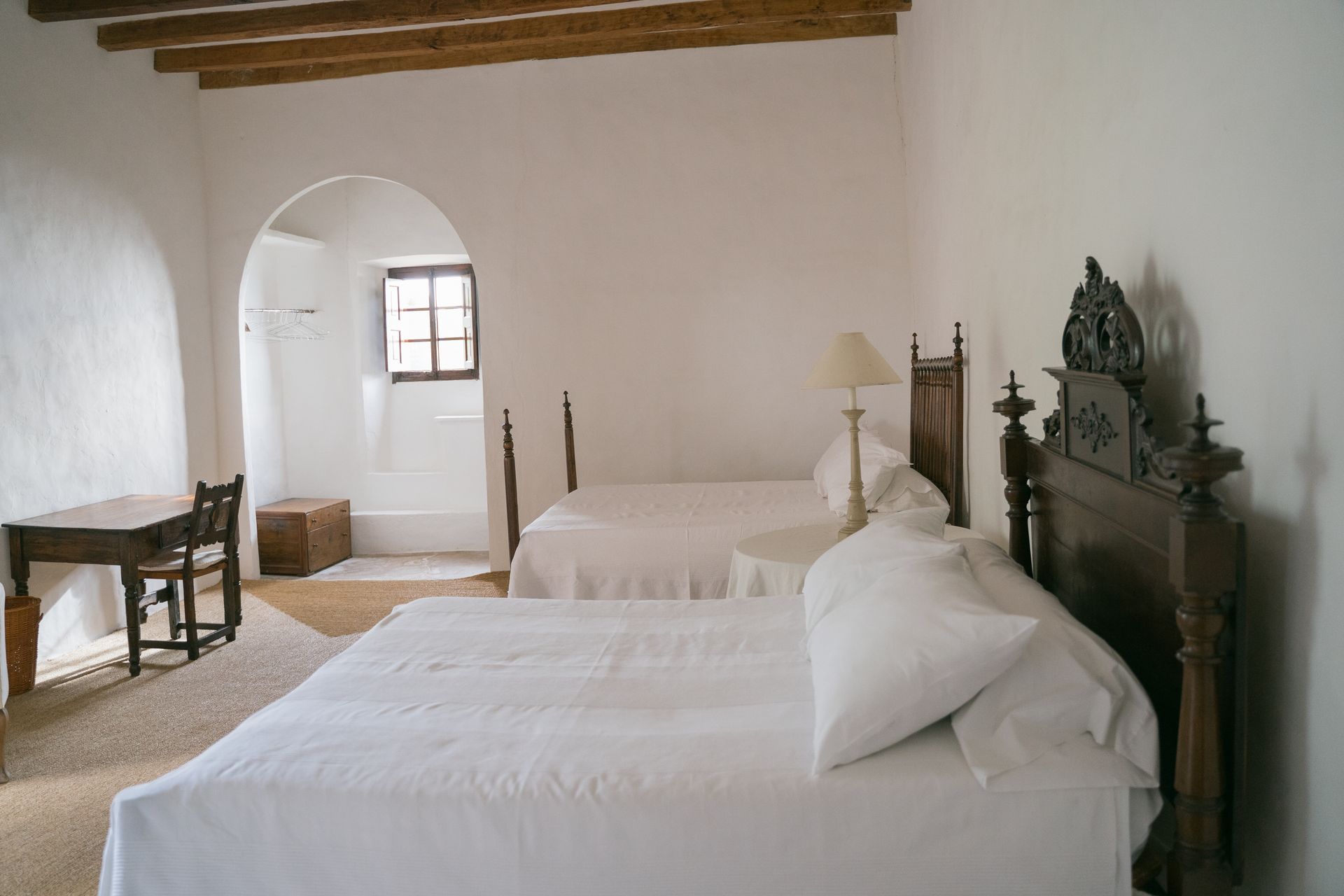 Double queen room at Son Rullan SE retreat