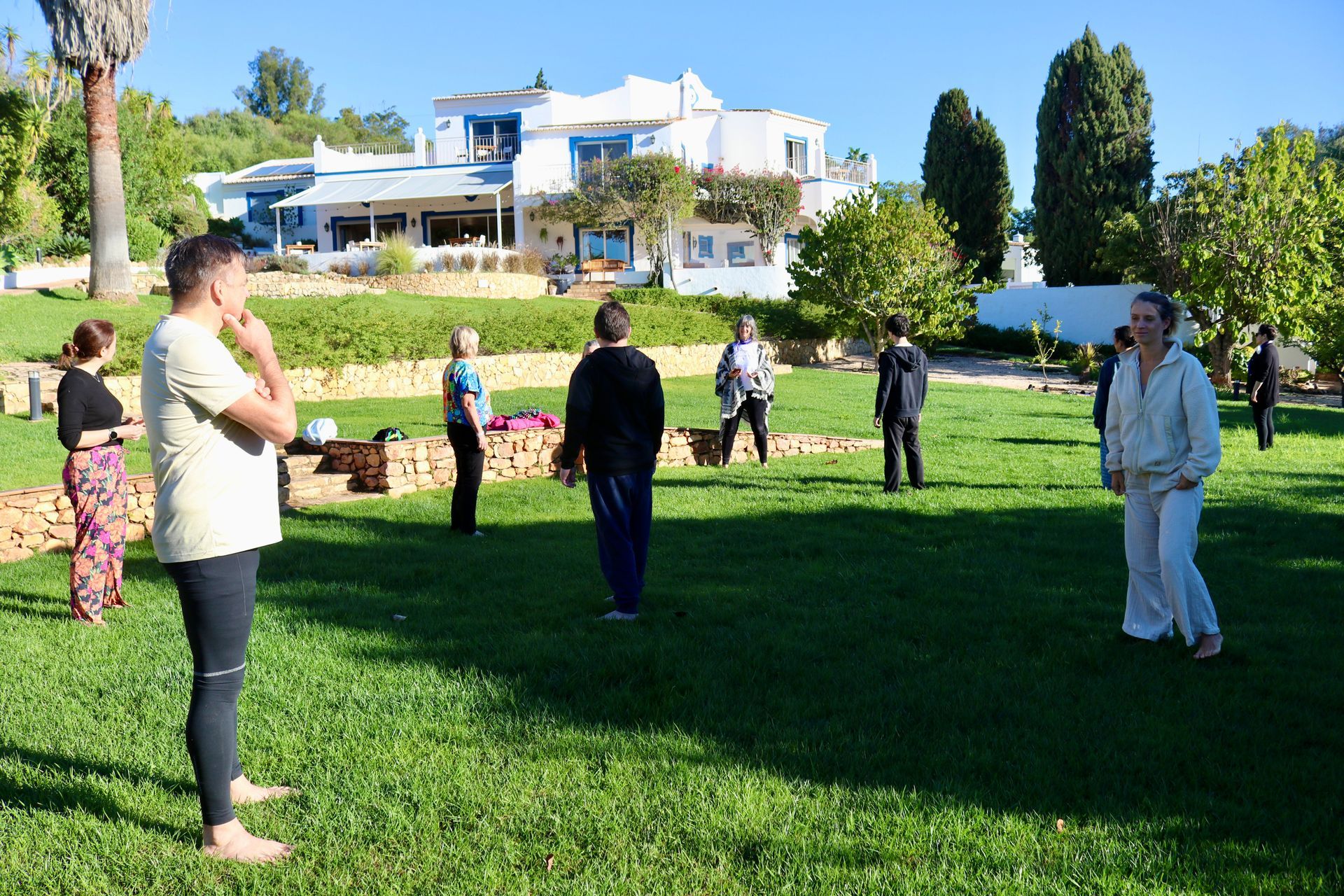 Constellation practice in the garden
