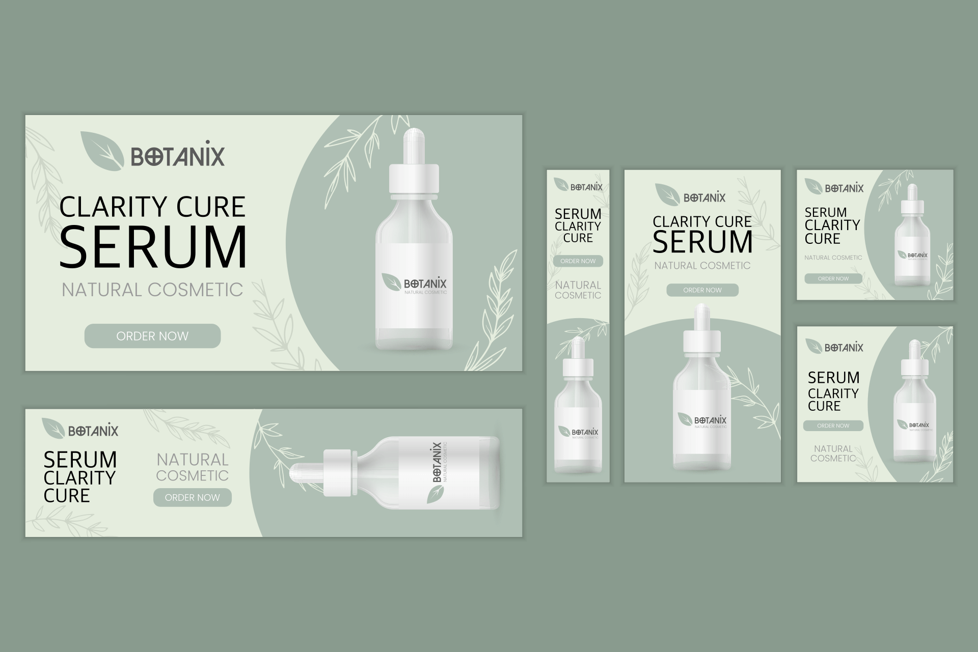 Multiple versions of Botanix marketing banners