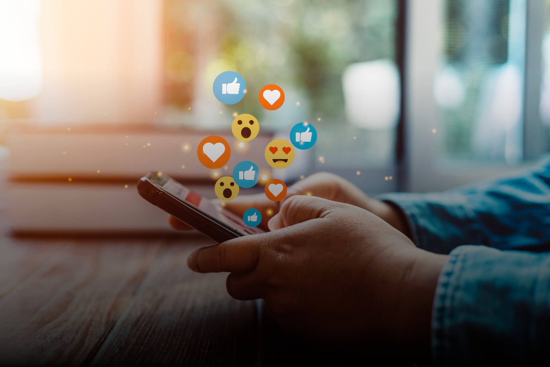 Social media engagement on a mobile device