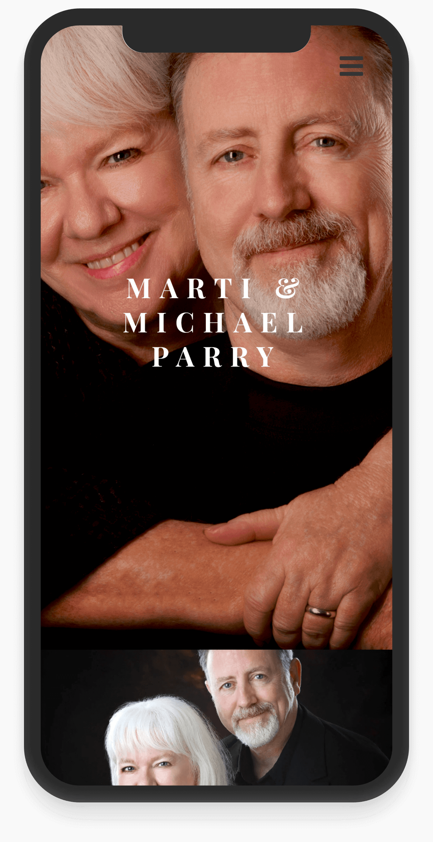 Mobile view of spiritart.com website homepage