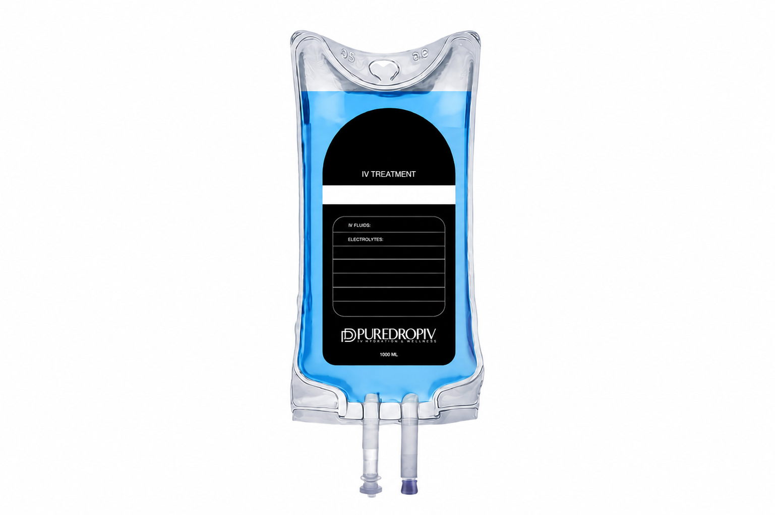 Transparent IV bag
