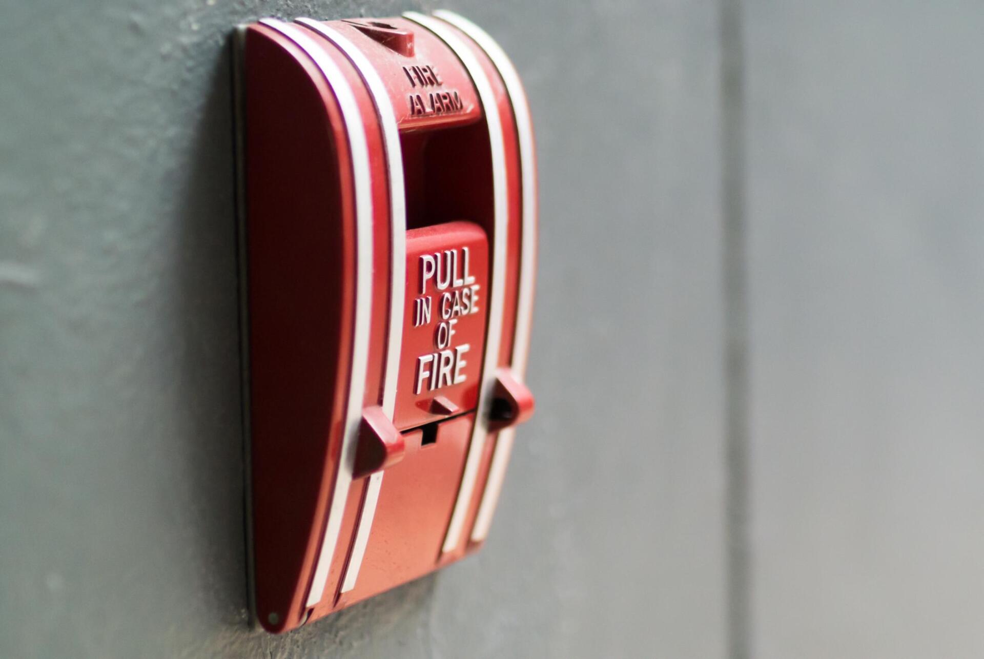 newly installed fire alarm