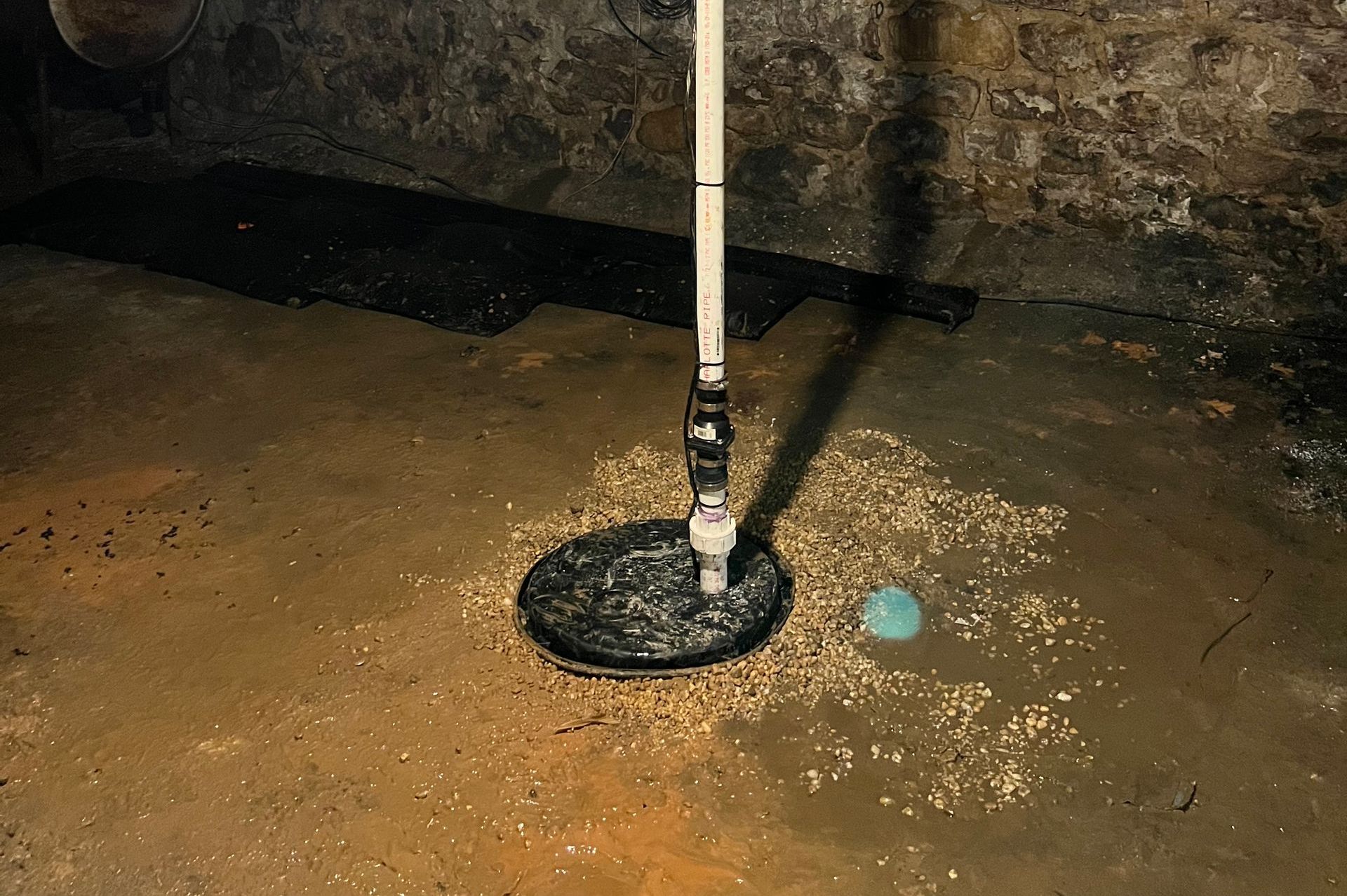 sump pump installation