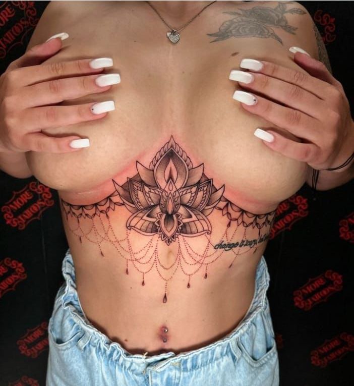 Mandala Tattoo Black and White