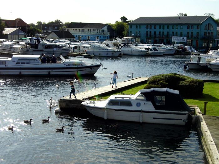 View of mooring and river from double bedroom window.