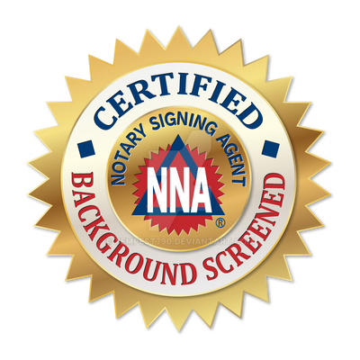Gold seal featuring the NNA logo with the text