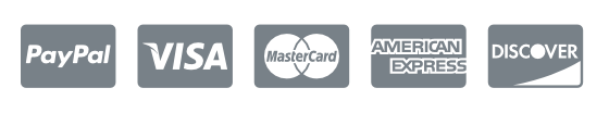 A paypal visa mastercard and american express logo on a white background