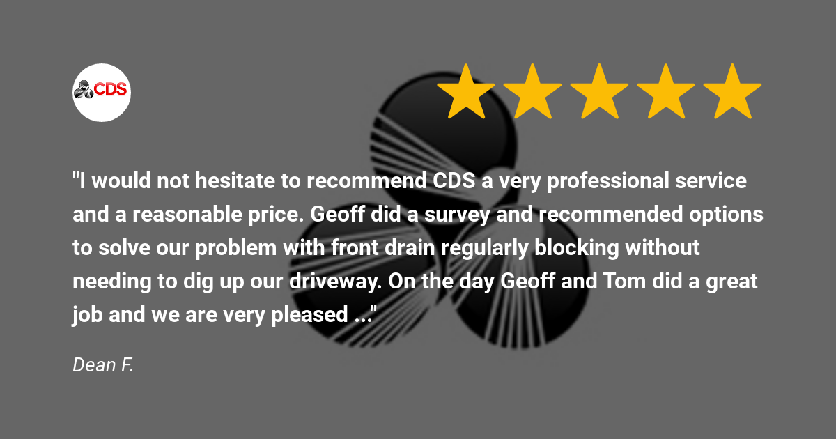 testimonial written by Dean F for CDS Ltd
