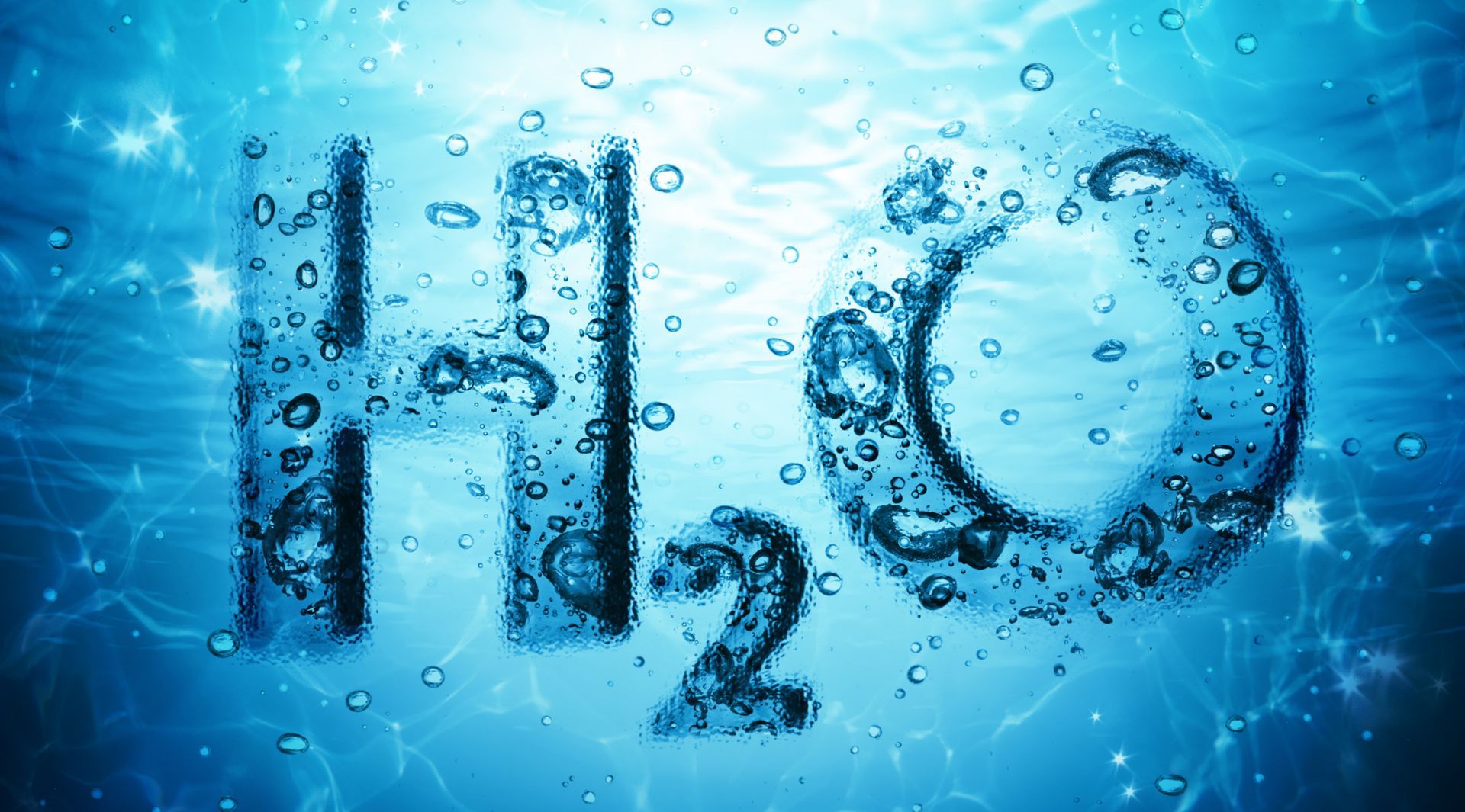 H2O water