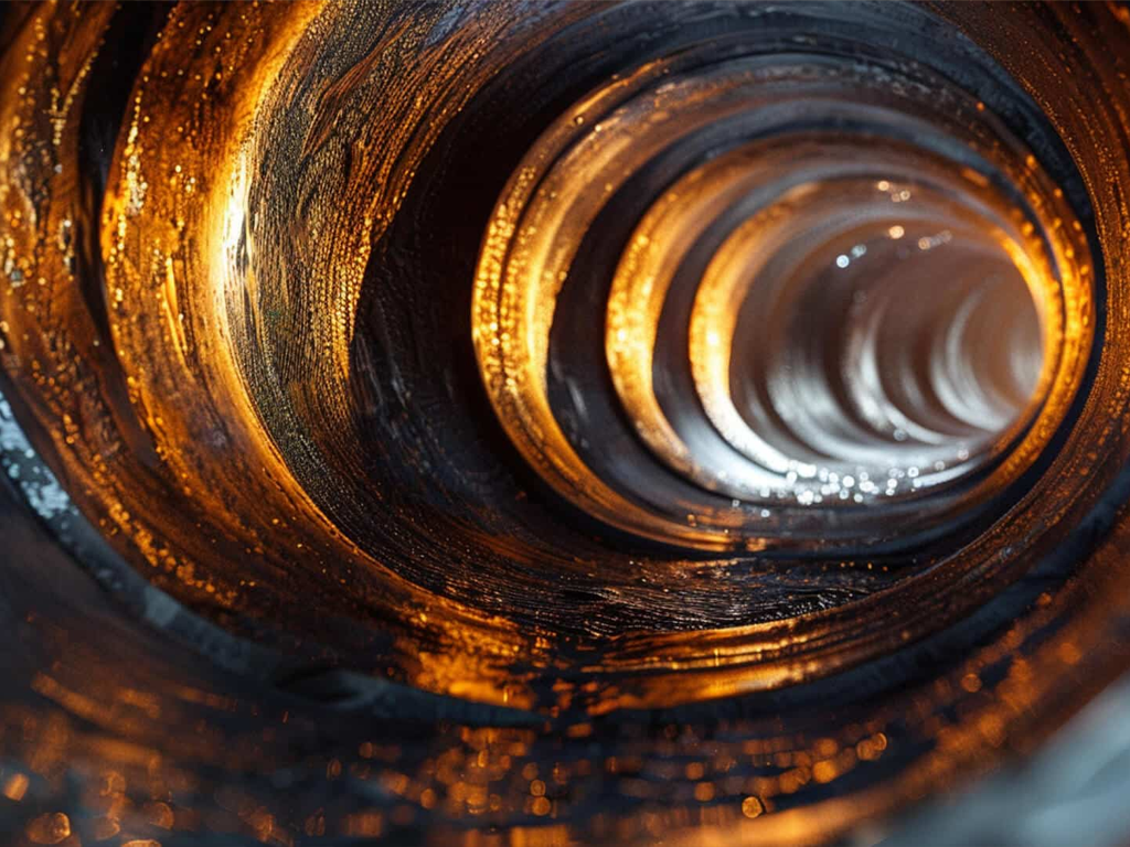 inside a repair drain