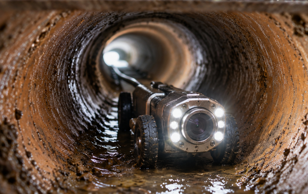 CCTV inside a drain
