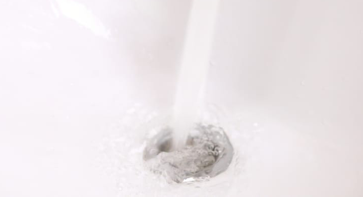 water in sink